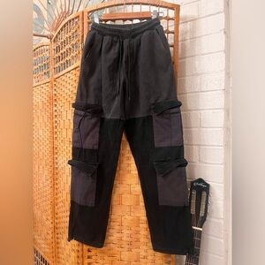 Cotton cargo, loose, fitting, drawstring, joggers. Unisex.